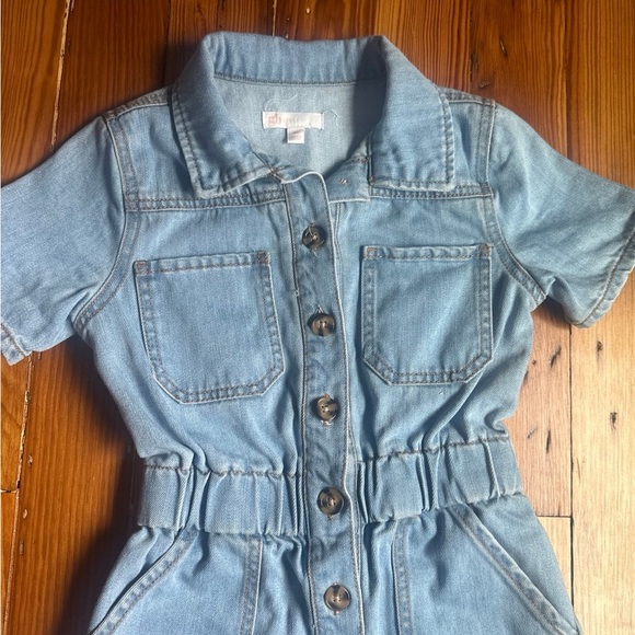 Gb girls medium denim romper - Picture 2 of 4
